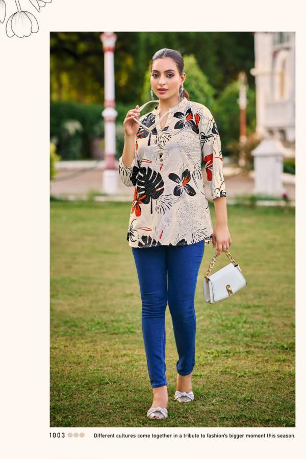 Tips And Tops Baby Vol 7 Rayon Printed Western Top Collection
