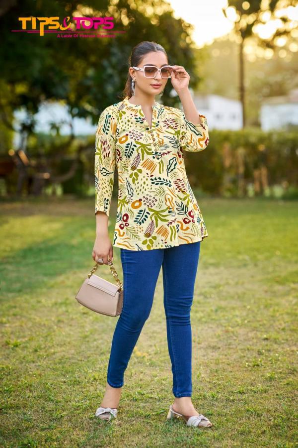 Tips And Tops Baby Vol 7 Rayon Printed Western Top Collection