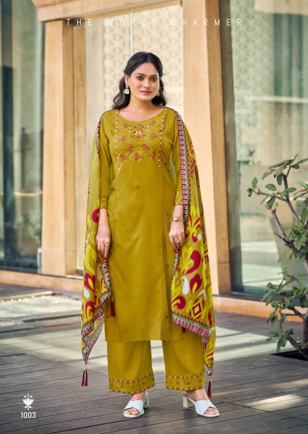 Woodee Butterfly Rayon Thread Work Readymade Collection