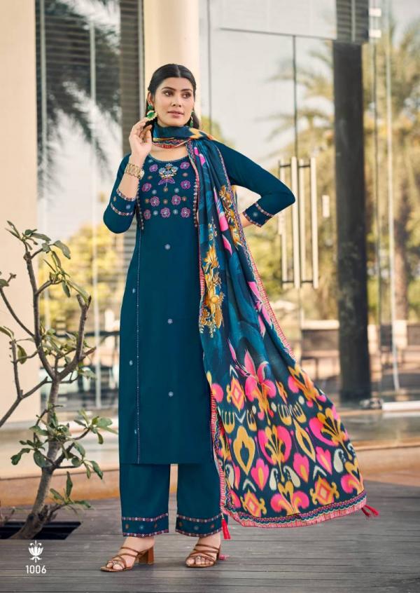 Woodee Butterfly Rayon Thread Work Readymade Collection