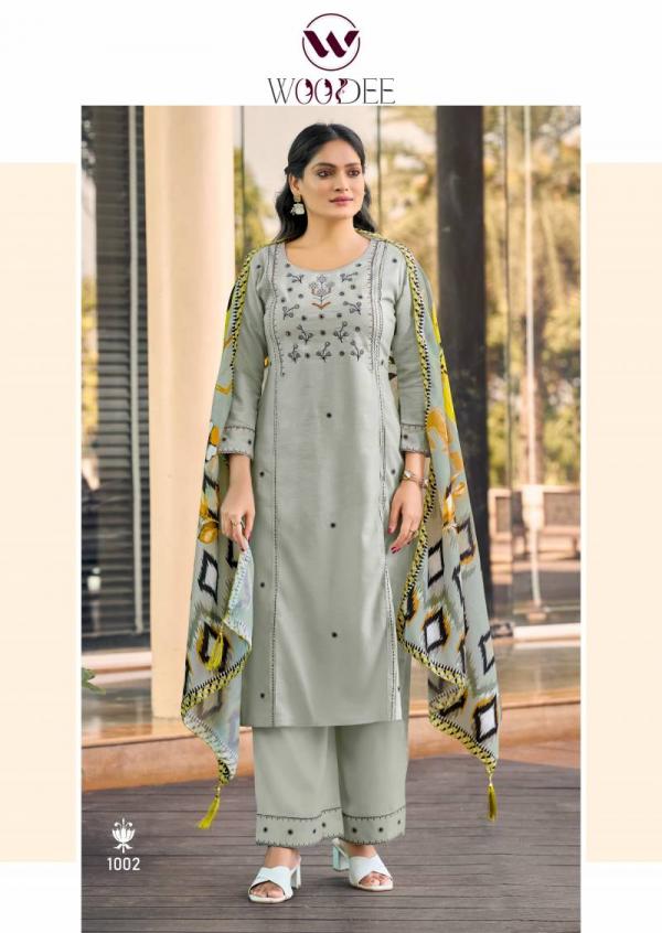 Woodee Butterfly Rayon Thread Work Readymade Collection