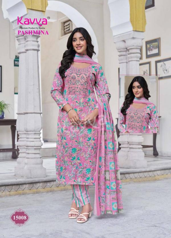 Kavya Pashmina Vol 15 Kurti Pant With Dupatta Collection
