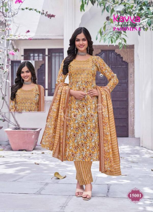 Kavya Pashmina Vol 15 Kurti Pant With Dupatta Collection