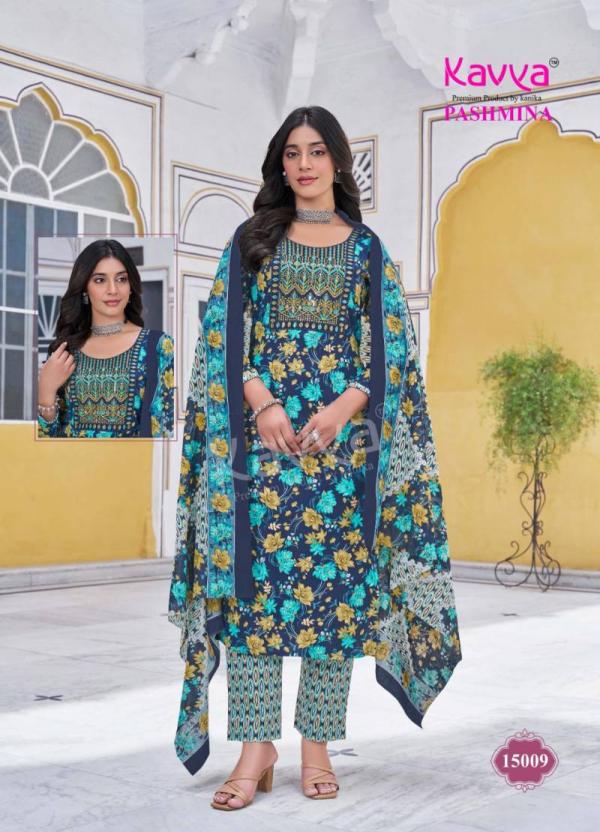 Kavya Pashmina Vol 15 Kurti Pant With Dupatta Collection