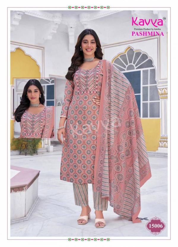 Kavya Pashmina Vol 15 Kurti Pant With Dupatta Collection