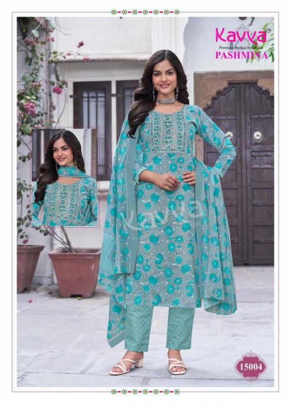 Kavya Pashmina Vol 15 Kurti Pant With Dupatta Collection