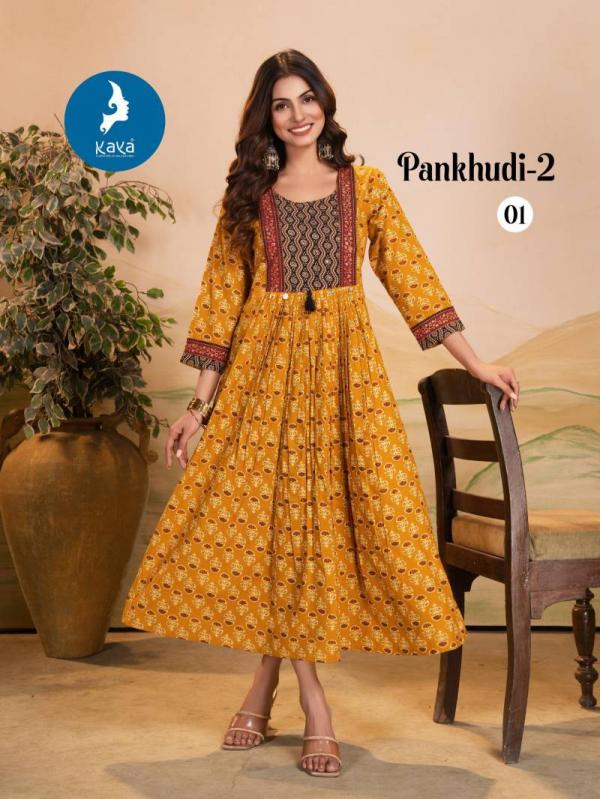 Kaya Pankhudi 2 Printed Casual Wear Kurti Collection