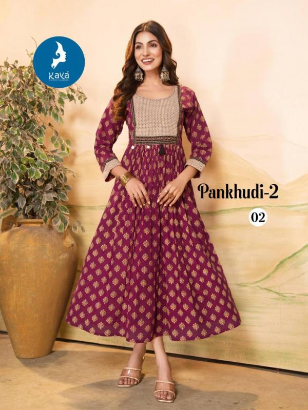 Kaya Pankhudi 2 Printed Casual Wear Kurti Collection