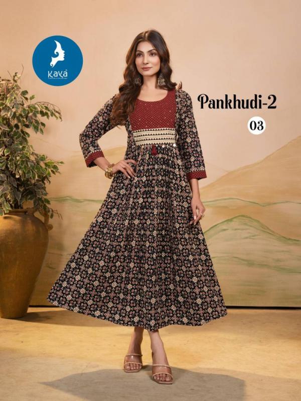 Kaya Pankhudi 2 Printed Casual Wear Kurti Collection