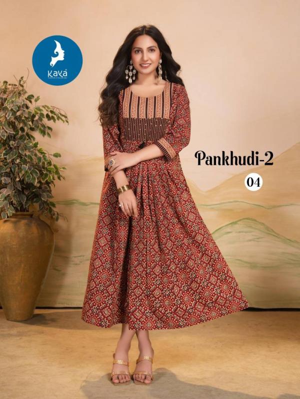 Kaya Pankhudi 2 Printed Casual Wear Kurti Collection