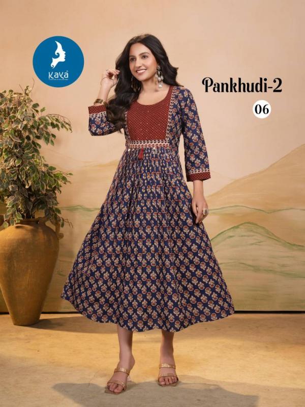 Kaya Pankhudi 2 Printed Casual Wear Kurti Collection