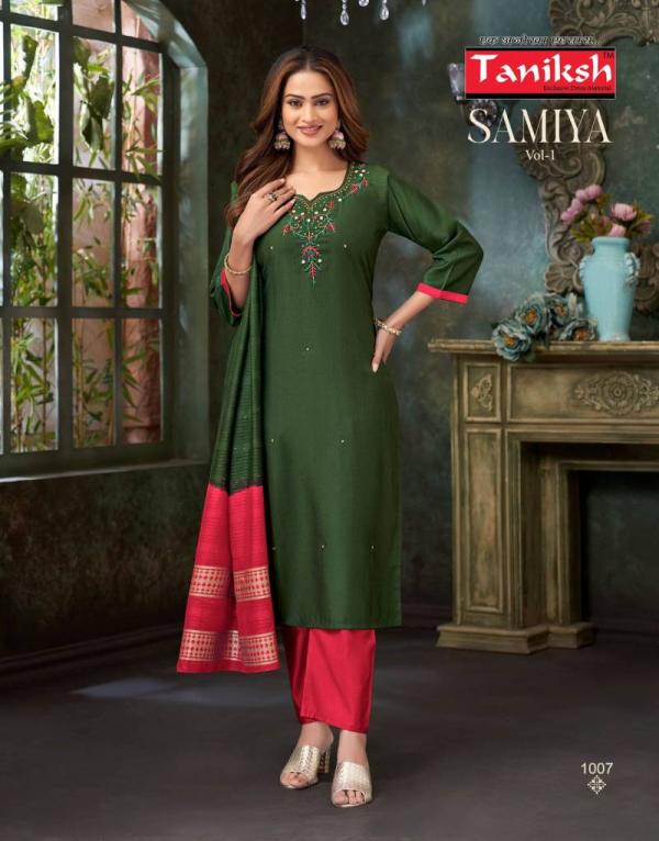 Taniksh Samiya Vol 1 Vatican Kurti Bottom With Dupatta Collection