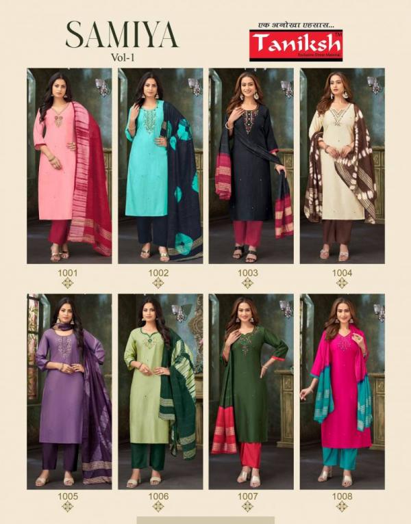 Taniksh Samiya Vol 1 Vatican Kurti Bottom With Dupatta Collection