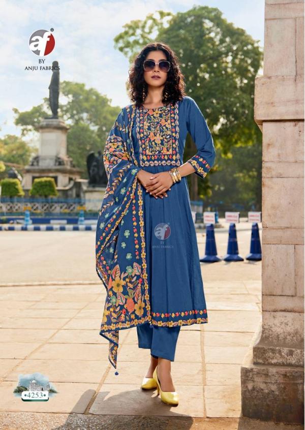 Af Cotton Kali Fancy Kurti Bottom With Dupatta Collection