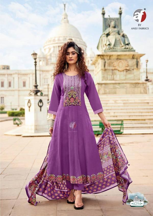 Af Cotton Kali Fancy Kurti Bottom With Dupatta Collection