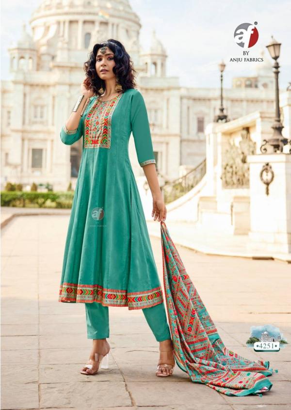Af Cotton Kali Fancy Kurti Bottom With Dupatta Collection