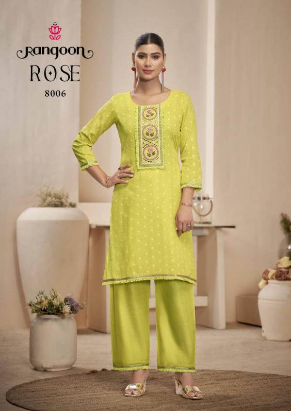 Rangoon Rose Cotton Dobby Fancy Co Ord Set Collection