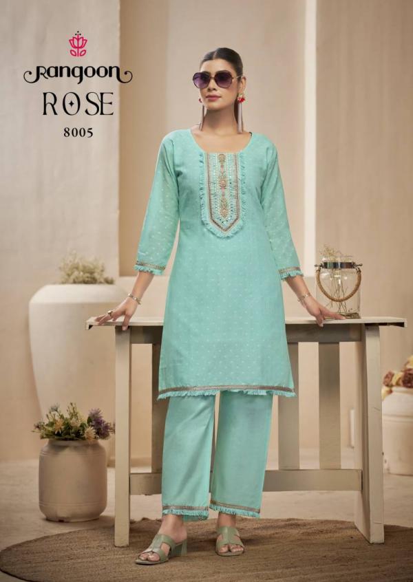 Rangoon Rose Cotton Dobby Fancy Co Ord Set Collection