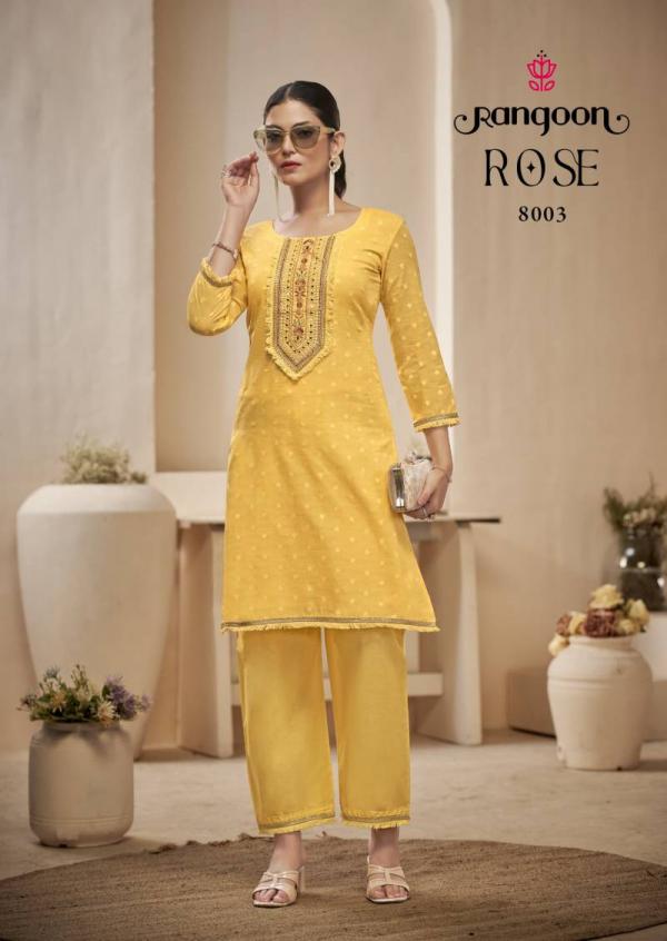 Rangoon Rose Cotton Dobby Fancy Co Ord Set Collection