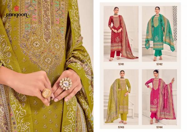 Rangoon Heaven Muslin Digital Print Aari Wok Readymade Collection