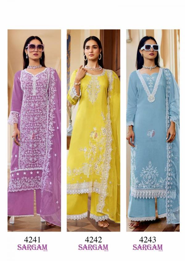 Af Sargam Vol 2 Maslin Kurti Bottom With Dupatta Collection