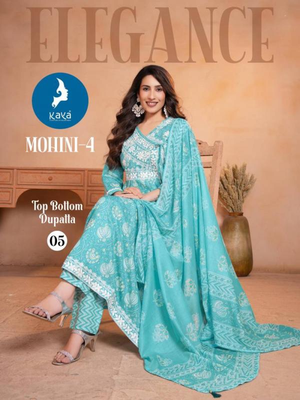 Kaya Mohini 4 Cotton Printed Kurti Pant With Dupatta Collection