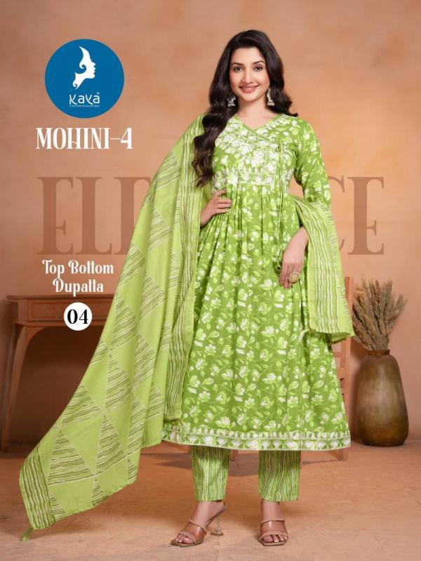 Kaya Mohini 4 Cotton Printed Kurti Pant With Dupatta Collection