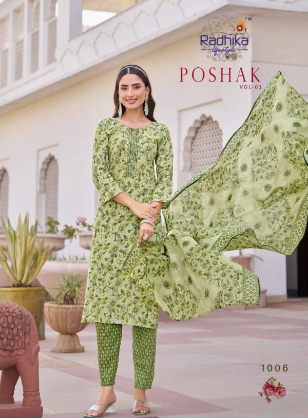 Radhika Poshak Vol 1 Cotton Printed Readymade Collection