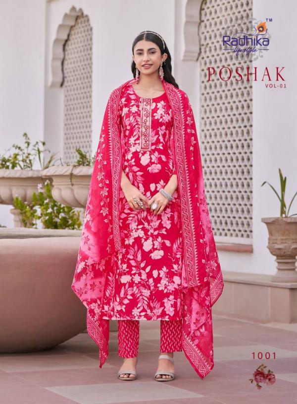 Radhika Poshak Vol 1 Cotton Printed Readymade Collection