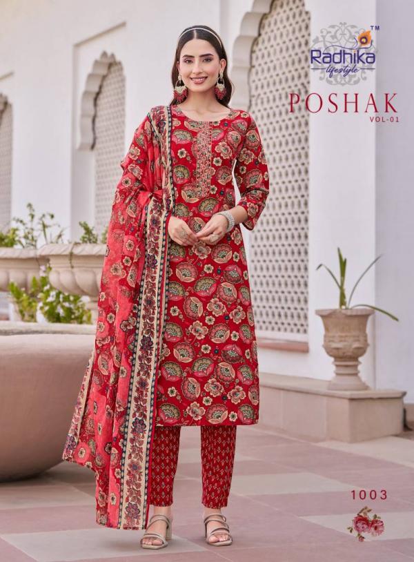 Radhika Poshak Vol 1 Cotton Printed Readymade Collection