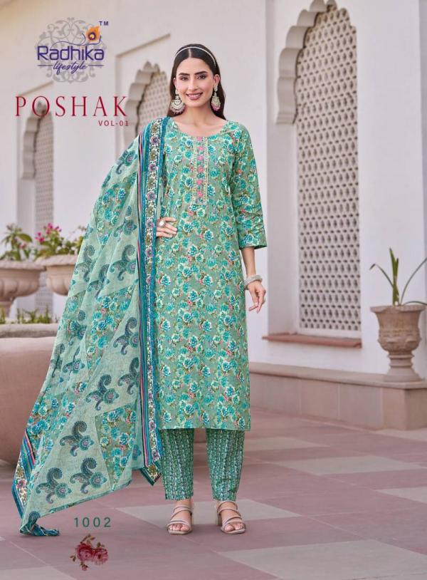 Radhika Poshak Vol 1 Cotton Printed Readymade Collection