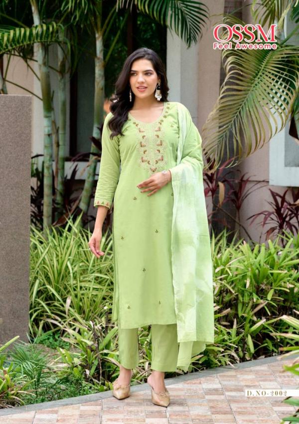 Ossm Mantra 2001 Series Cotton Kurti Bottom With Dupatta Collection