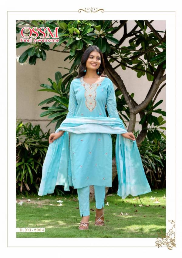 Ossm Mantra 2001 Series Cotton Kurti Bottom With Dupatta Collection