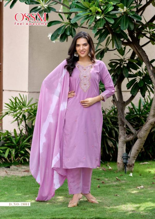Ossm Mantra 2001 Series Cotton Kurti Bottom With Dupatta Collection