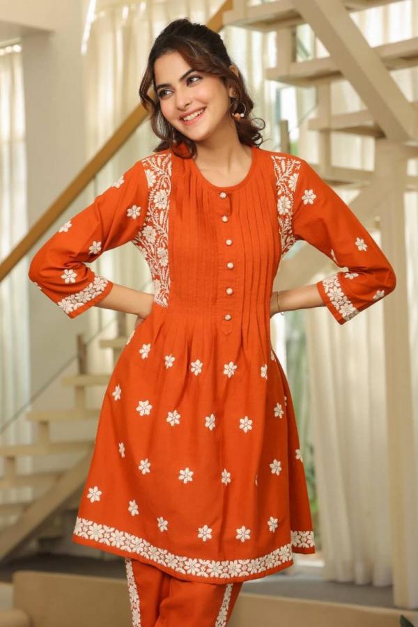 Tanyaa P 380 Cotton Lakhnavi Stylist Co Ord Set