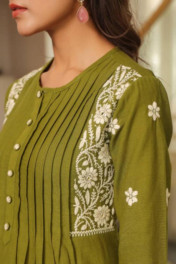 Tanyaa P 383 Cotton Lakhnavi Stylist Co Ord Set