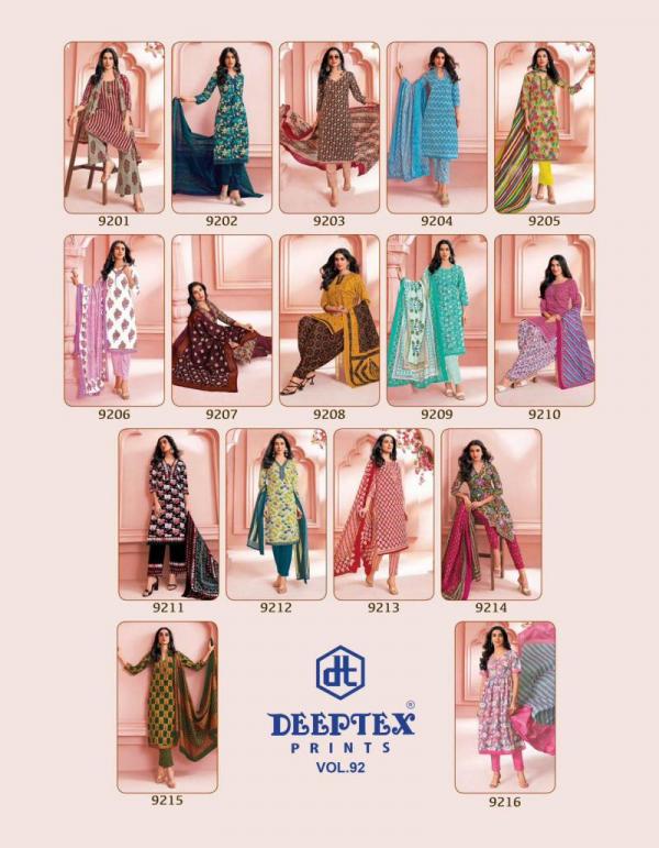 Deeptex Miss India Vol 92 Cotton Printed Dress Material