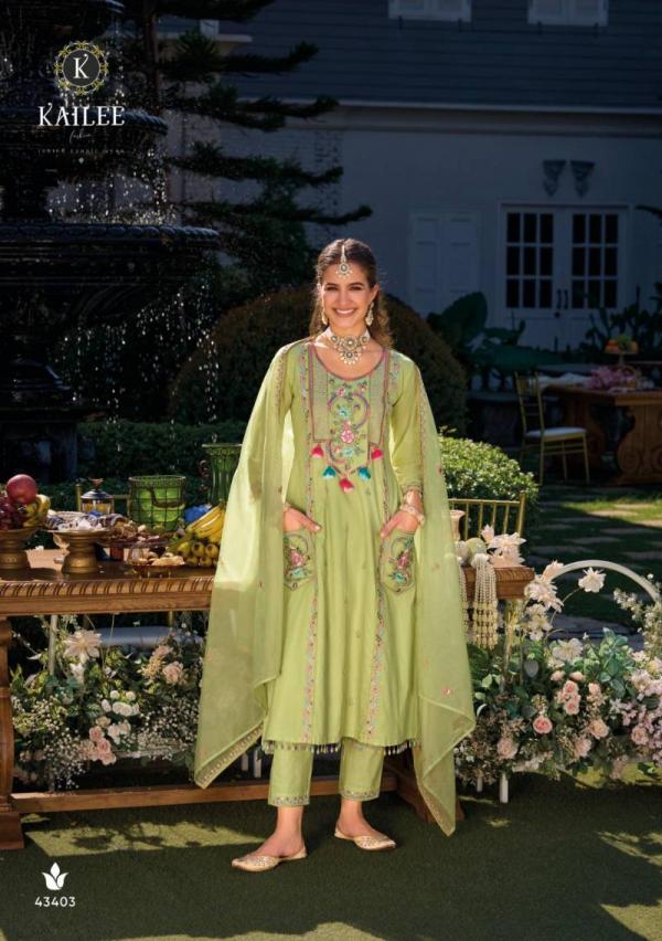 Kailee Shaili Cotton Thread Work Kurti Bottom With Dupatta