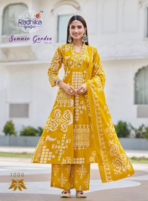 Radhika Summer Garden Vol 1 Cotton Fancy Readymade Collection