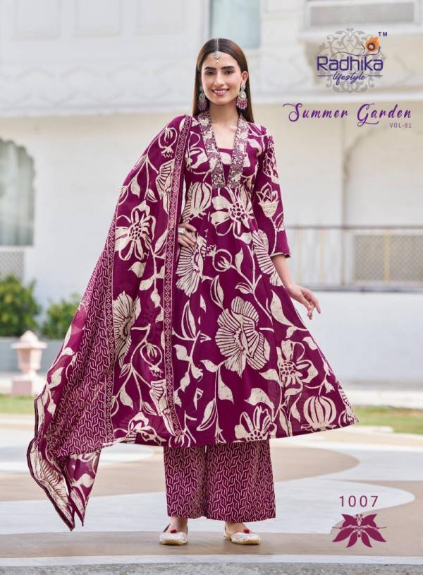 Radhika Summer Garden Vol 1 Cotton Fancy Readymade Collection