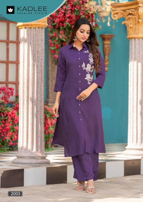 Kadlee Pehchan Rayon Fancy Co Ord Set Collection