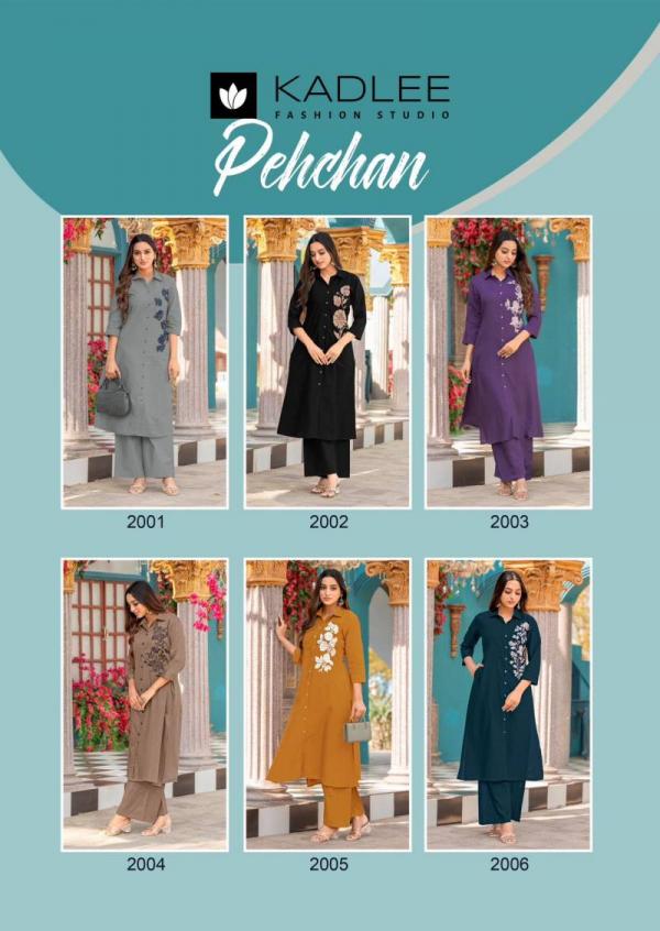Kadlee Pehchan Rayon Fancy Co Ord Set Collection