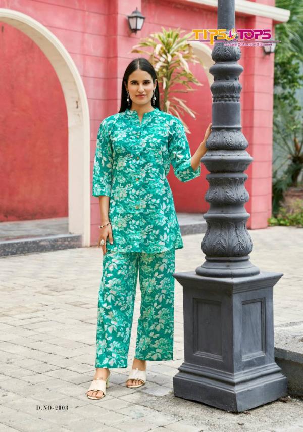 Tips And Tops Cotton Trends Vol 2 Cotton Printed Co Ord Set