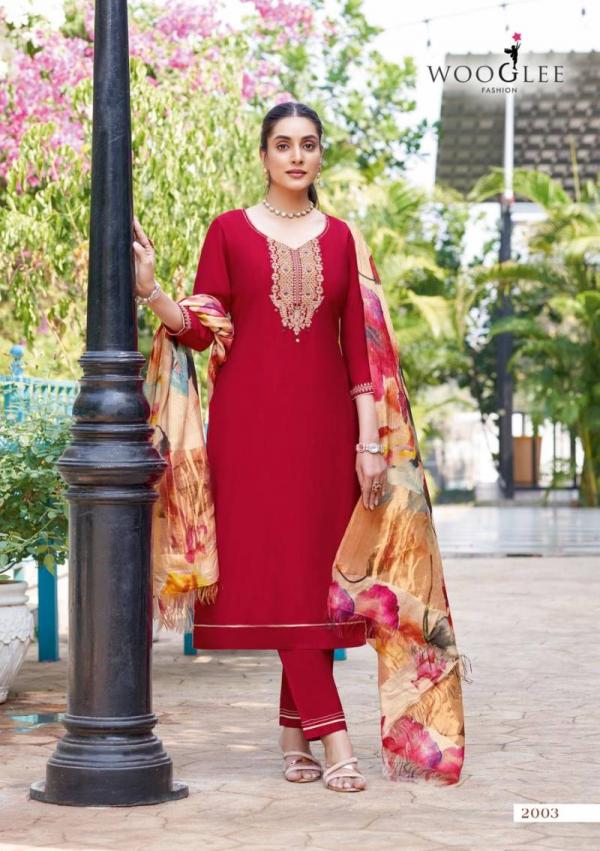 Wooglee Abhilasha Viscose Weaving Kurti Bottom With Dupatta