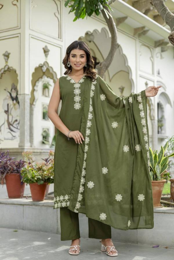 Tanyaa P 403 Cotton Kurti Bottom With Dupatta