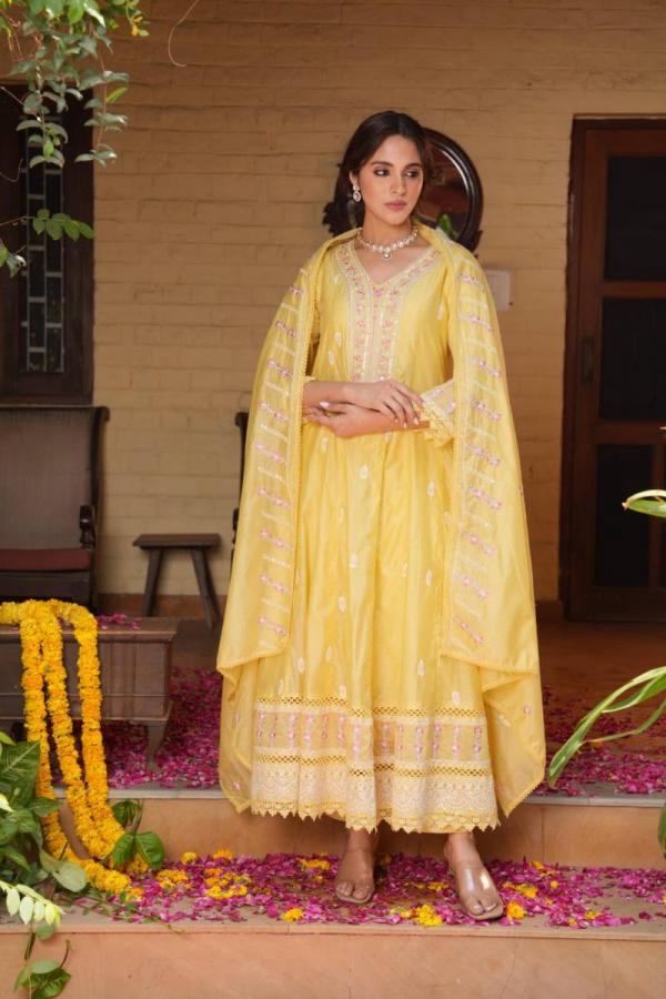 Tanyaa P 407 Fancy Mul Chanderi Cotton Readymade Suit
