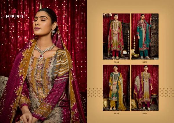 Rangoon Janki 5531 Series Muslin Digital Print Aari Wok Readymade Suit