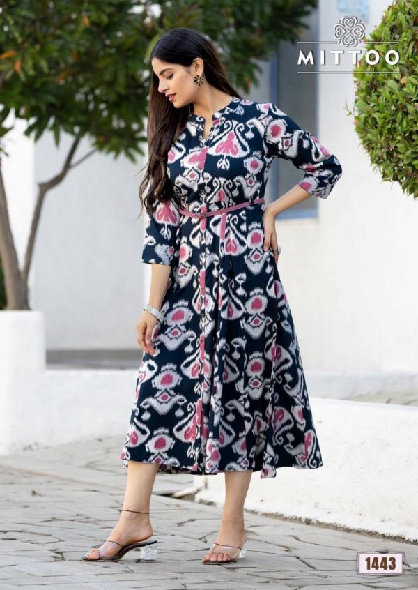 Mittoo Belt Vol 21 Rayon Printed Fancy Kurti Collection