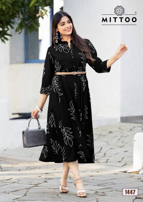 Mittoo Belt Vol 21 Rayon Printed Fancy Kurti Collection