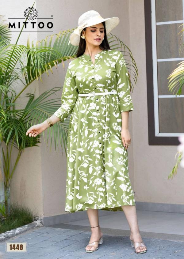 Mittoo Belt Vol 21 Rayon Printed Fancy Kurti Collection